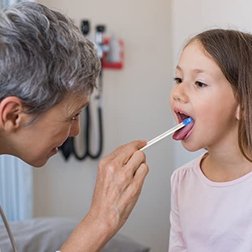 Healifty 100pcs Disposable Saliva Ejectors Clear Body Blue Tip Low Volume Eva...