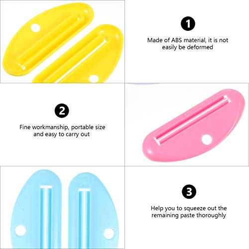 Healifty 10pcs Bathroom Toothpaste Tube Squeezer Toothpaste Tube Squeezer Dis...