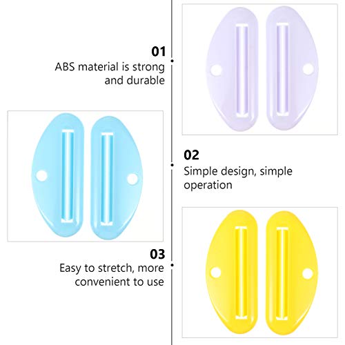 Healifty 10pcs Bathroom Toothpaste Tube Squeezer Toothpaste Tube Squeezer Dis...