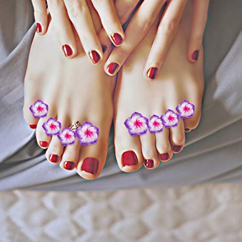 Healifty 24Pcs Silicone Toe Separators Cute Daisy Flower Shaped Toe Spacers G...