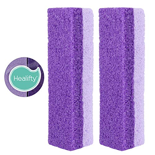 HEALIFTY 2Pcs Foot Pumice Stone Exfoliator Pedicure File Block Callus Remover...