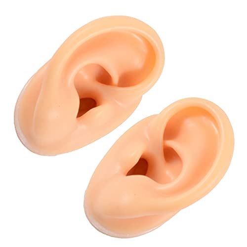 Healifty 2pcs Silicone Ear Models Fake Ear Models Display Products Earring Sa...