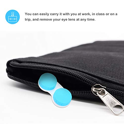 Healifty 30pcs Contact Lens Cases Case Box for Travel Portable Cosmetic Makeu...