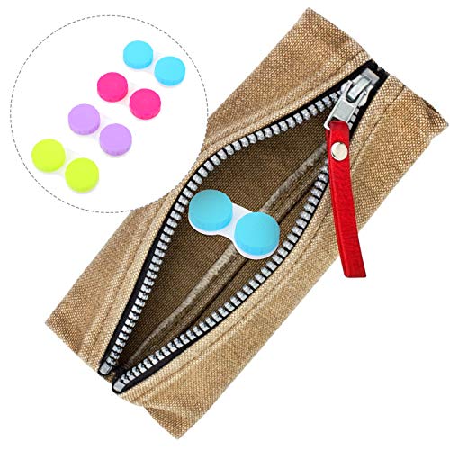 Healifty 30pcs Contact Lens Cases Case Box for Travel Portable Cosmetic Makeu...