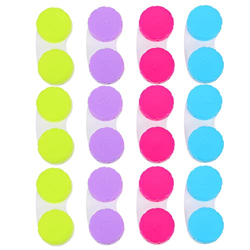 Healifty 30pcs Contact Lens Cases Case Box for Travel Portable Cosmetic Makeu...