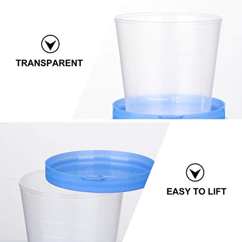Healifty 50pcs 40ml Specimen Cups Leakproof Urine Collection Cups Fluid Sampl...