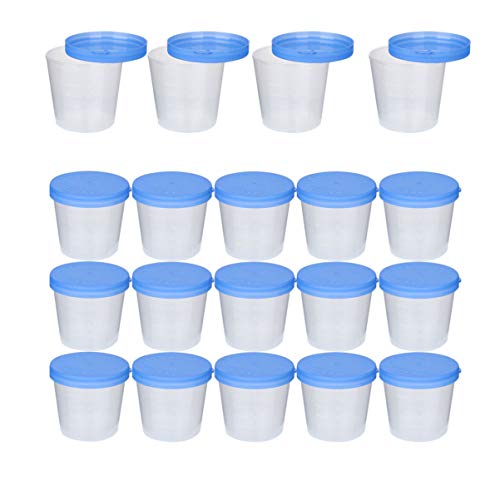 Healifty 50pcs 40ml Specimen Cups Leakproof Urine Collection Cups Fluid Sampl...