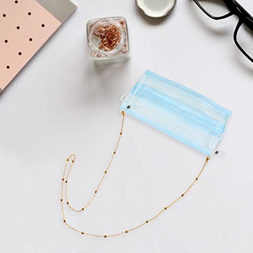 Healifty Alloy Face Cover Chain Anti Lost Facial Cover Glasses Holder Eyeglas...