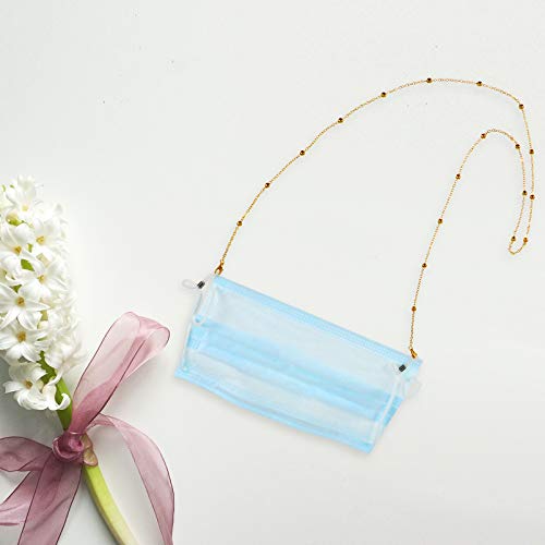 Healifty Alloy Face Cover Chain Anti Lost Facial Cover Glasses Holder Eyeglas...