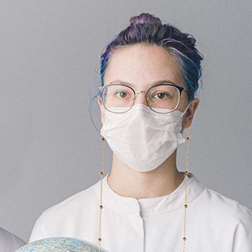 Healifty Alloy Face Cover Chain Anti Lost Facial Cover Glasses Holder Eyeglas...