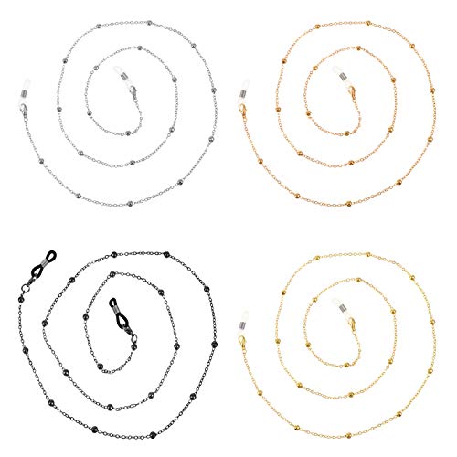 Healifty Alloy Face Cover Chain Anti Lost Facial Cover Glasses Holder Eyeglas...