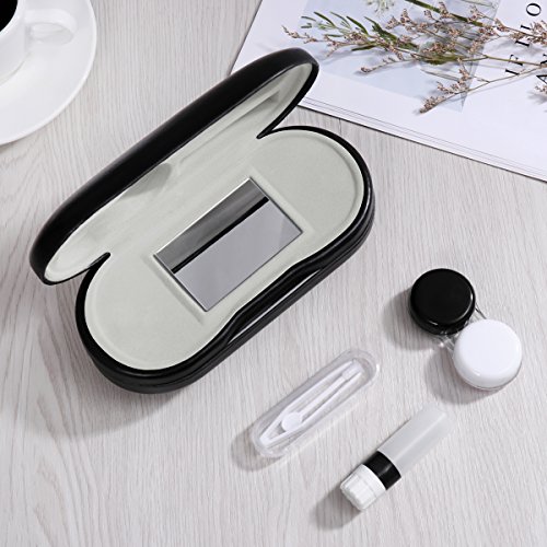 Healifty Contact Lens Case - Glasses Case 2 in 1 Double Sided Travel Kit - Le...