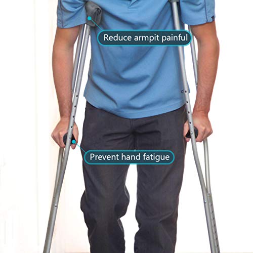Healifty Crutch Pads and Hand Grip Covers - Crutch Handle Pads Cushions Pillo...