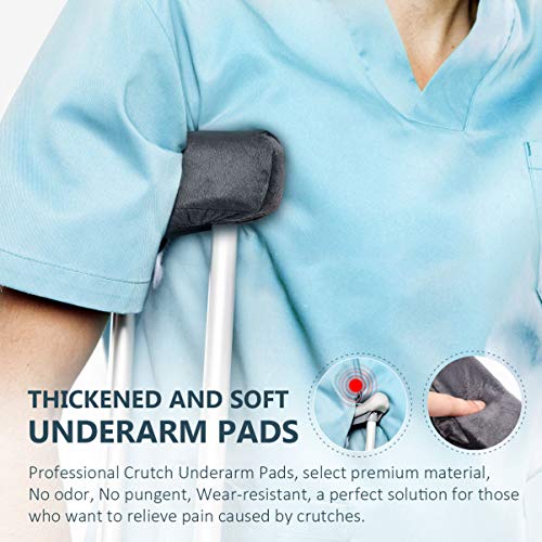 Healifty Crutch Pads and Hand Grip Covers - Crutch Handle Pads Cushions Pillo...