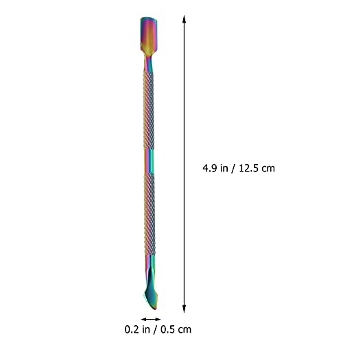 Healifty Cuticle Pusher Nail Polish Remover Stainless Steel Manicure Tool Set...