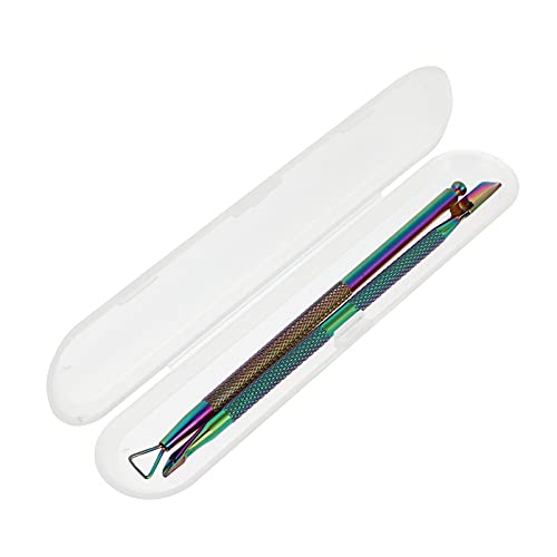 Healifty Cuticle Pusher Nail Polish Remover Stainless Steel Manicure Tool Set...