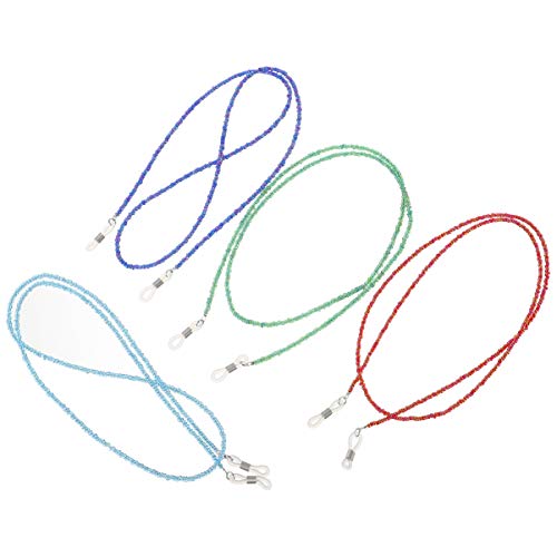 Healifty Eyeglass Chain 4 Pcs Eyeglasses Retainer Strap, Anti-Slip Eyeglasses...