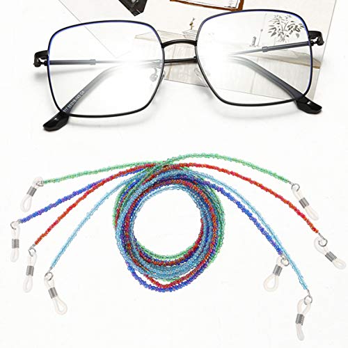 Healifty Eyeglass Chain 4 Pcs Eyeglasses Retainer Strap, Anti-Slip Eyeglasses...