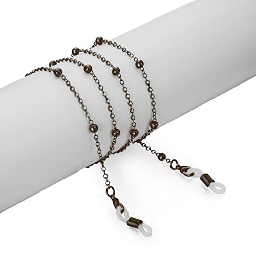 Healifty Eyeglass Chain Strap Holder Cord Fashion Metal Beaded Anti-Slip Sung...