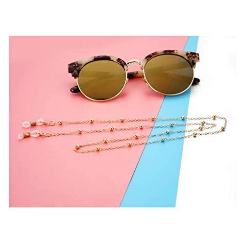 Healifty Eyeglass Chain Strap Holder Cord Fashion Metal Beaded Anti-Slip Sung...