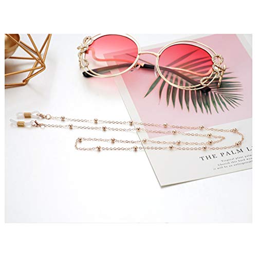 Healifty Eyeglass Chain Strap Holder Cord Fashion Metal Beaded Anti-Slip Sung...
