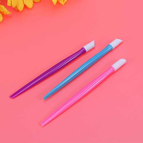 Healifty Nail Remover Stick Nail Cuticle Pusher Manicure Cleaning Stick 36pcs
