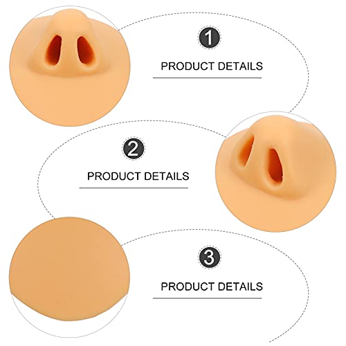 Healifty Piercing Model Soft Silicone Nose Flexible Model Display Model for A...