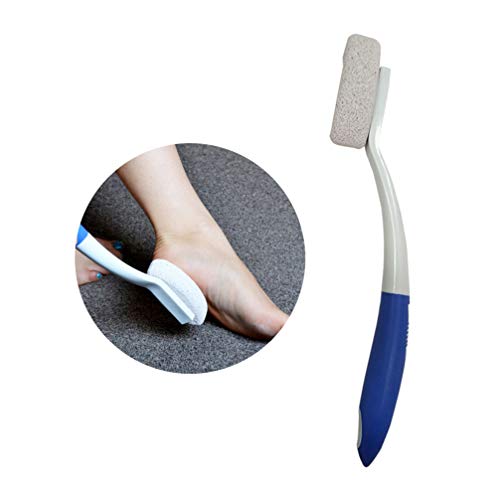 Healifty Pumice Stone Lava Pedicure Tools Long Handle Hard Skin Remover for H...