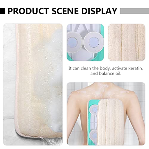 Healifty Shower Back Scrubber Wall- Mounted Exfoliating Back Scrubber Body Sc...