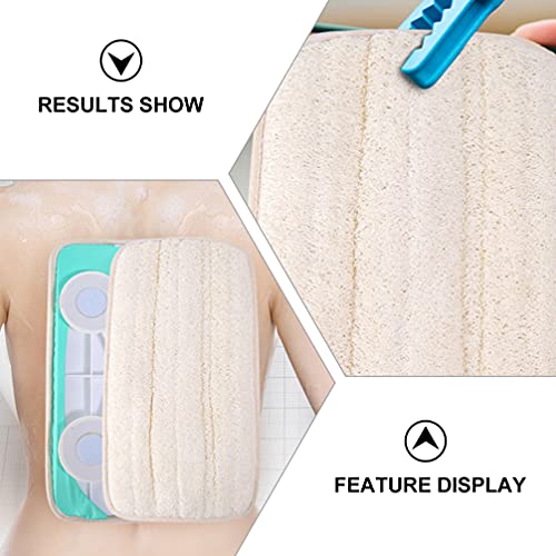 Healifty Shower Back Scrubber Wall- Mounted Exfoliating Back Scrubber Body Sc...