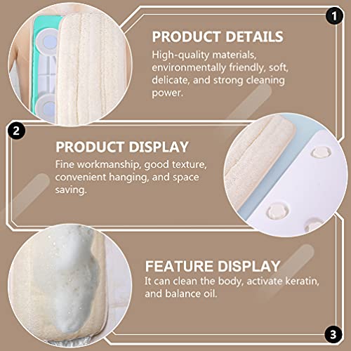 Healifty Shower Back Scrubber Wall- Mounted Exfoliating Back Scrubber Body Sc...