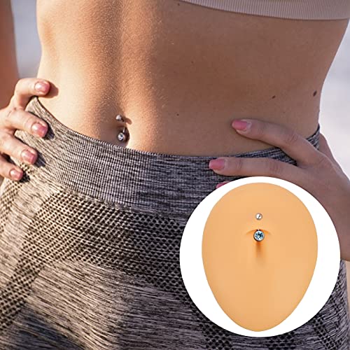 Healifty Silicone Body Part Model Piercing Navel Model Soft Silicone Display ...