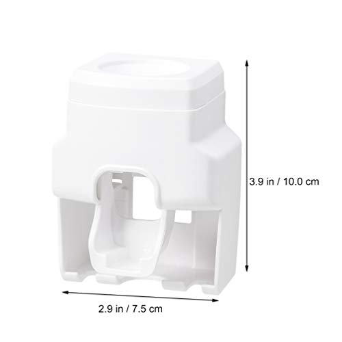 Healifty Toothpaste Dispenser Squeezer Pump Wall Mounted Storage Holder Hand ...