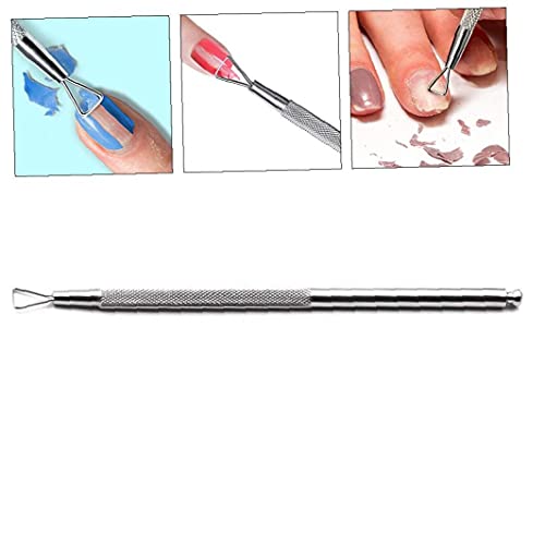 Gel Nail Polish Remover Toolnail Cuticle Pusher Double Head 12.5CM Manicure T...