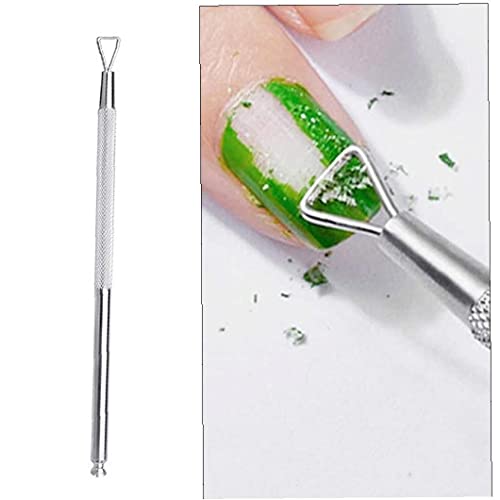 Gel Nail Polish Remover Toolnail Cuticle Pusher Double Head 12.5CM Manicure T...