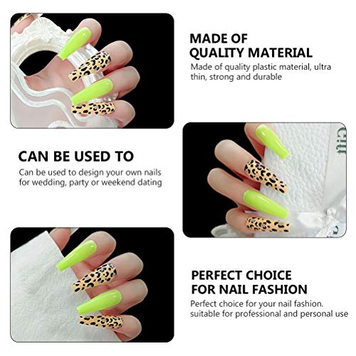 24pcs Fashion Long Fake Nails Full Cover False Nails Party Fake Nails for Wom...