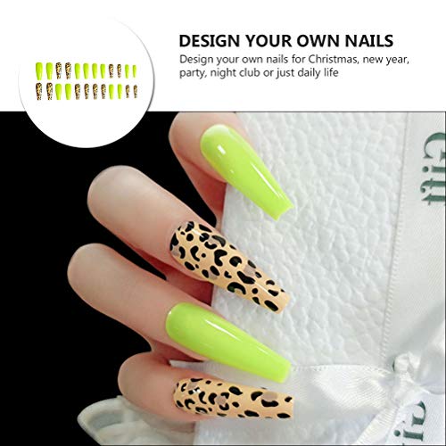 24pcs Fashion Long Fake Nails Full Cover False Nails Party Fake Nails for Wom...
