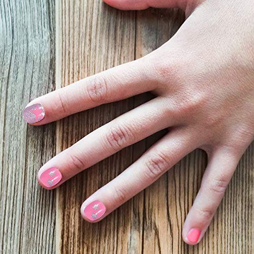 96pcs/ 4 Boxes Girl False Nails Kids Press on Short Fake Nails False Fingerna...