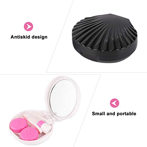 HEALLILY 2pcs Mini Contact Lens Case Travel Box Holder Storage Container with...