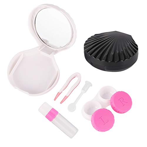 HEALLILY 2pcs Mini Contact Lens Case Travel Box Holder Storage Container with...
