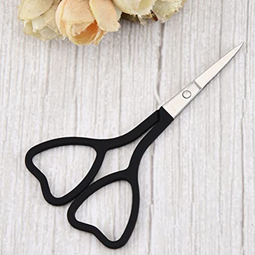 HEALLILY 3pcs Stainless Steel Eyebrow Scissors Straight Tip Nose Hair Cutter ...