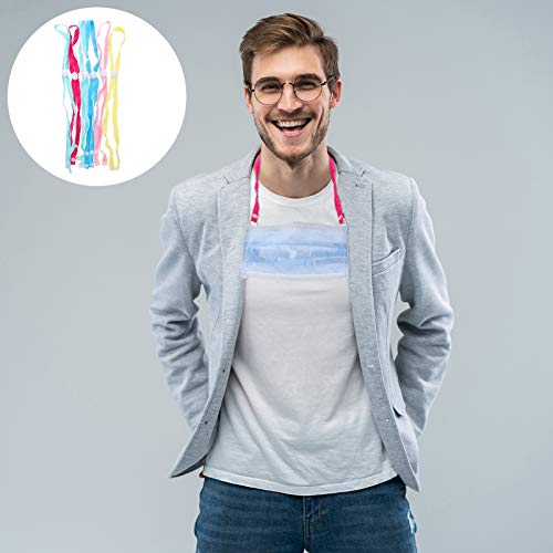 HEALLILY 6Pcs Face Cover Lanyard Face Bandanas Holder Chain Glasses Lanyard S...