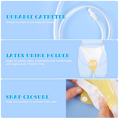 HEALLILY Female Urine Bag Urinal Collector Anti Allergic Medical Liquid Urine...