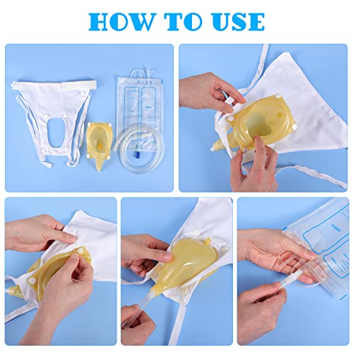 HEALLILY Female Urine Bag Urinal Collector Anti Allergic Medical Liquid Urine...