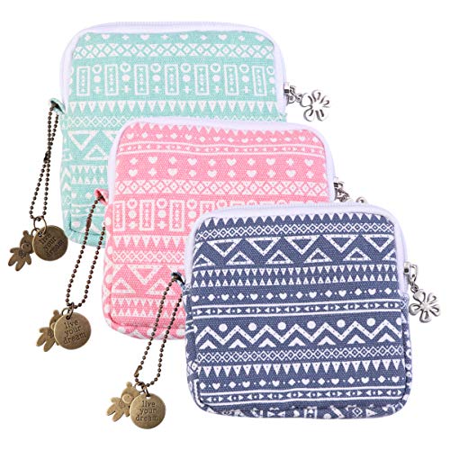 HEALLILY Nursing Pad Holder,Sanitary Pad Bag, Sanitary Napkin Storage Bag WIt...