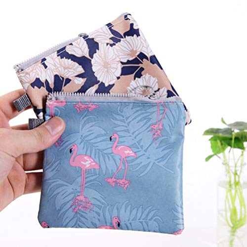Menstrual Pad Bag 4 Pcs Zipper Sanitary Napkin Bag Tampons Collect Bags for W...