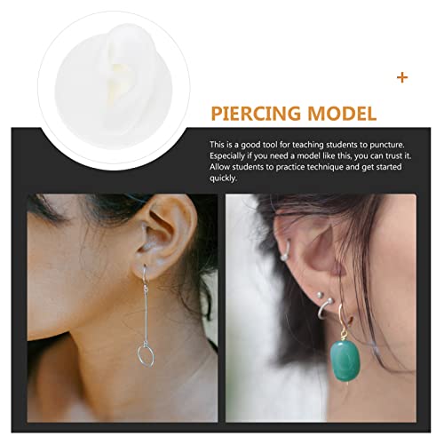 Silicone Left Acupuncture Ear Model: Flexible Model Display Model for Jewelry...