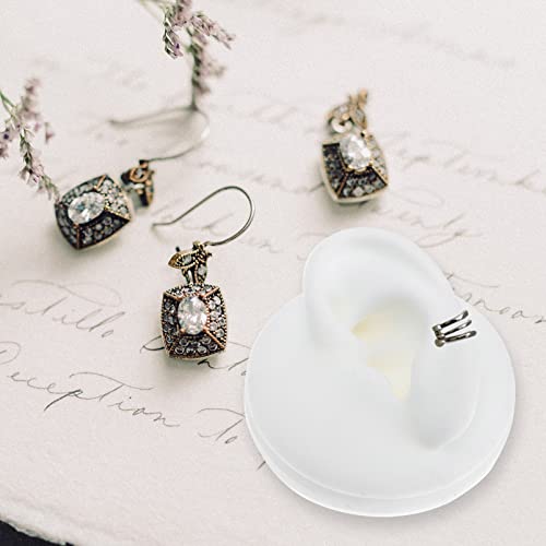 Silicone Left Acupuncture Ear Model: Flexible Model Display Model for Jewelry...