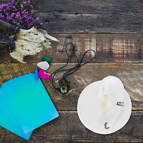 Silicone Left Acupuncture Ear Model: Flexible Model Display Model for Jewelry...