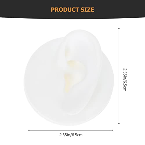 Silicone Left Acupuncture Ear Model: Flexible Model Display Model for Jewelry...